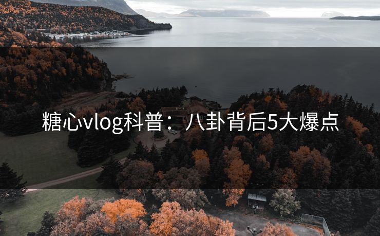 糖心vlog科普:八卦背后5大爆点 糖心vlog科普:八卦背后5大爆点